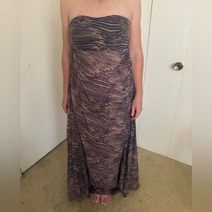 Zimmermann cotton voile floaty print strapless maxi dress Y2K resort collection